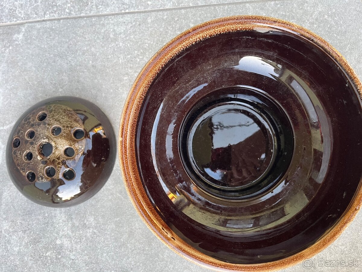 Predám keramickú retro vázu - 6