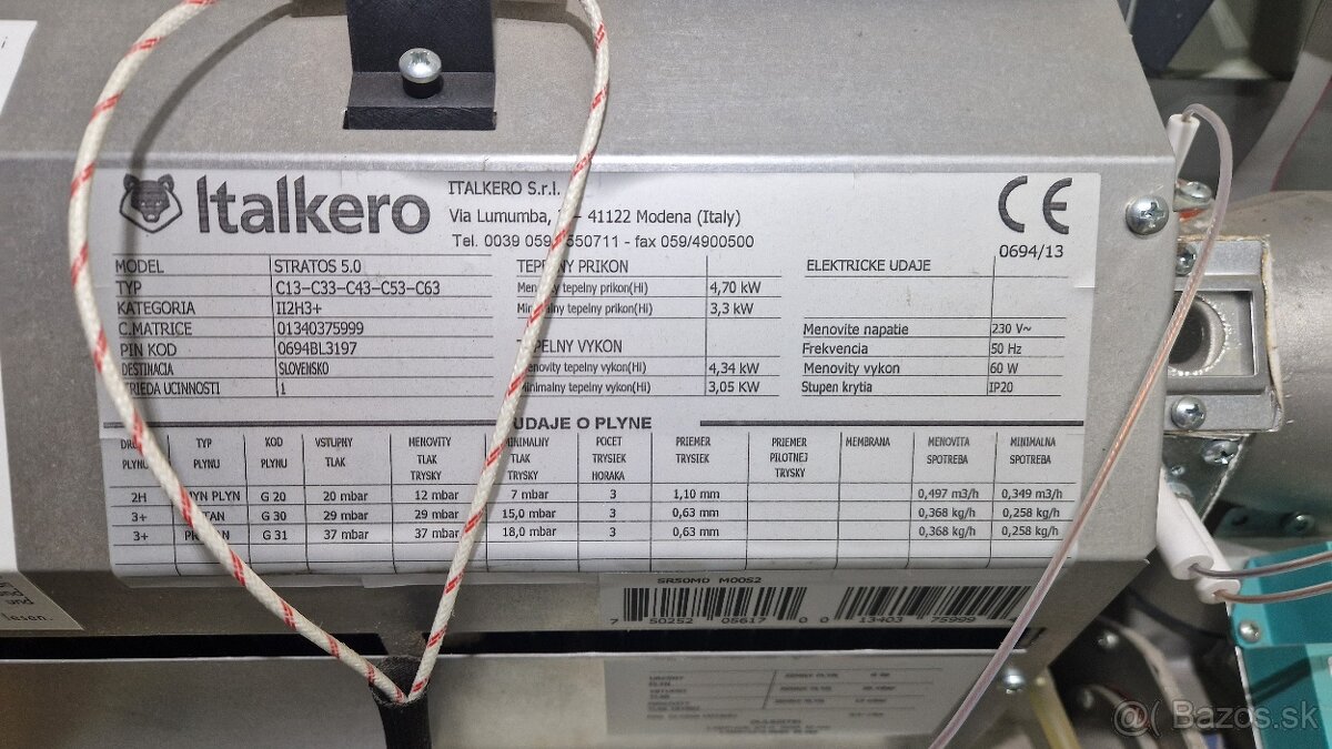 Italkero STRATOS MB 5.0-4,34 kW, LPG, Alu, - 6