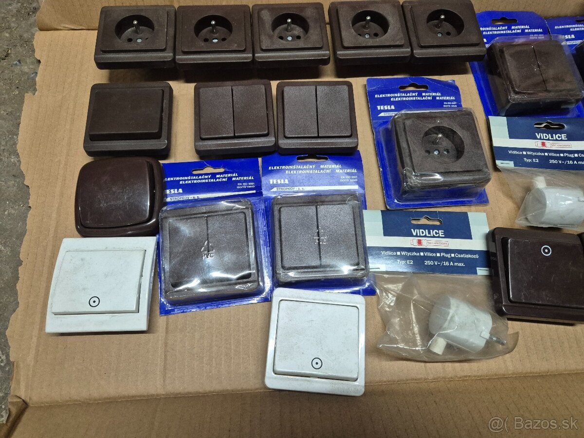 Predam Tesla zásuvky,vypínače .... - 6