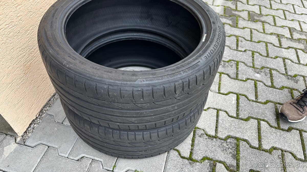 Predam dve letne pneumatiky 235/40R19 Brigestone dobry stav - 6