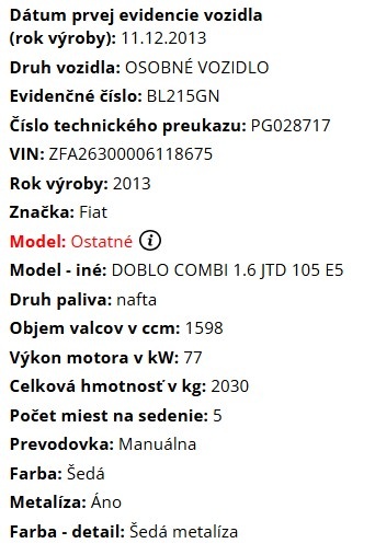 FIAT DOBLO COMBI 1,6JTD - 6