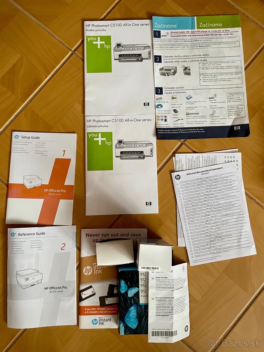 Multifunkčná tlačiareň HP OfficeJet Pro 8022e + 3x cartridge - 6