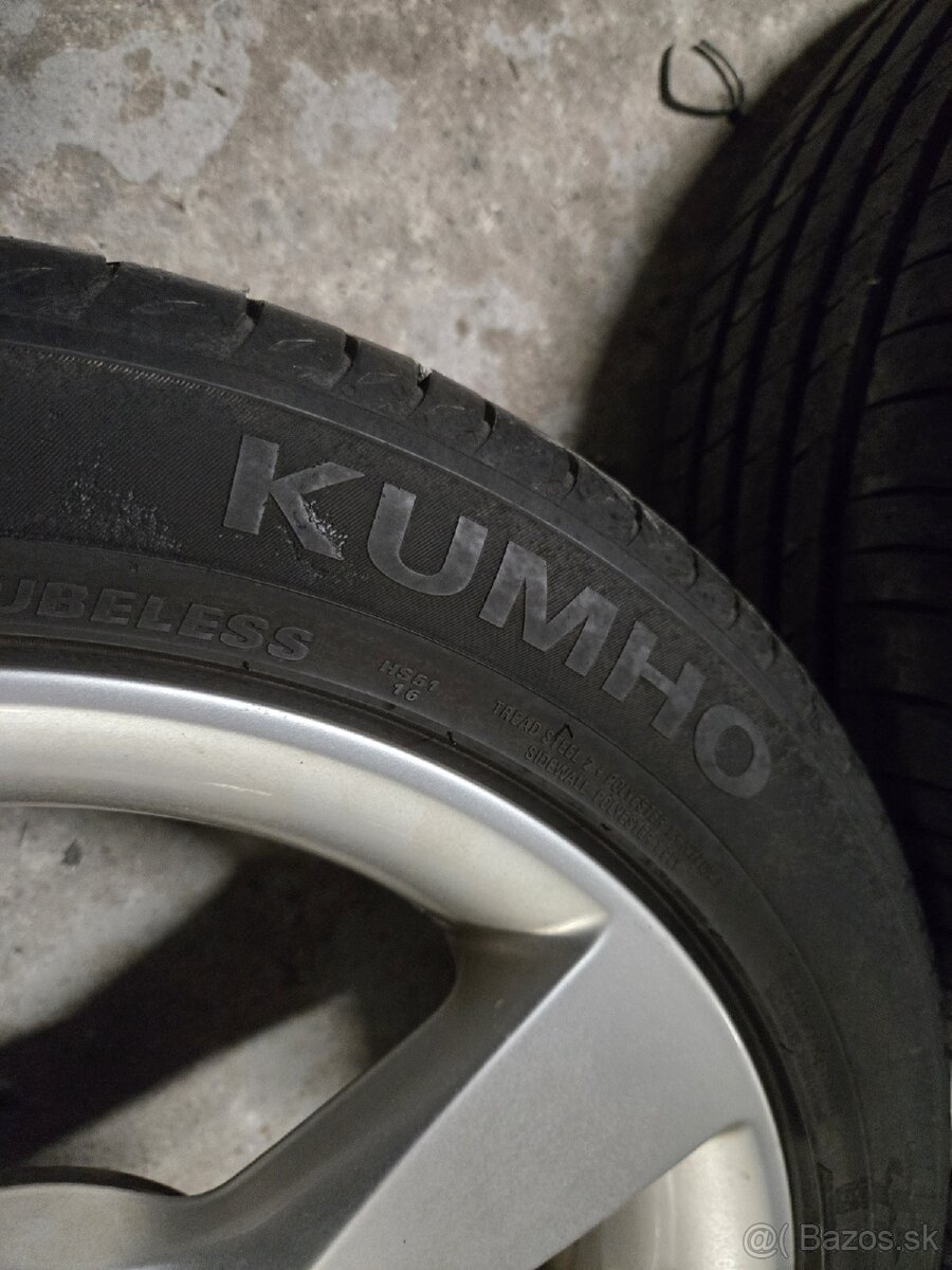 Hliníkové disky 5x100 + letné pneu 215/45r16 - 6