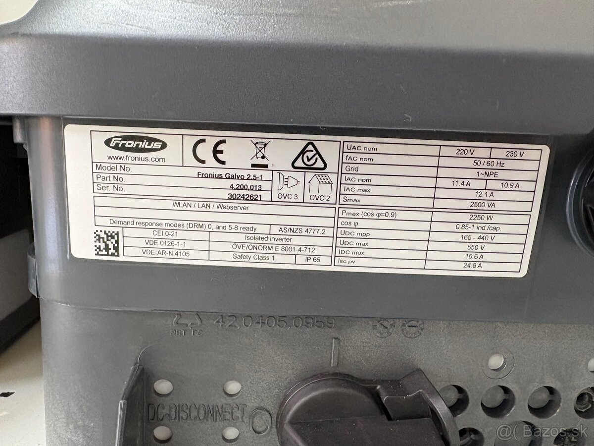 Predam FV menič Fronius Galvo 2,5-1 3ks plne funkčne - 6