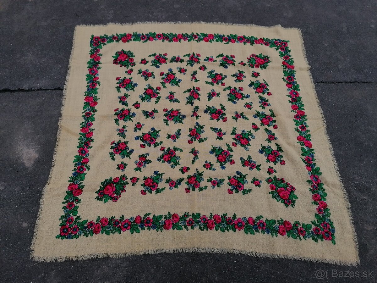 Predám starodávne kašmírové šatky a šál - 6