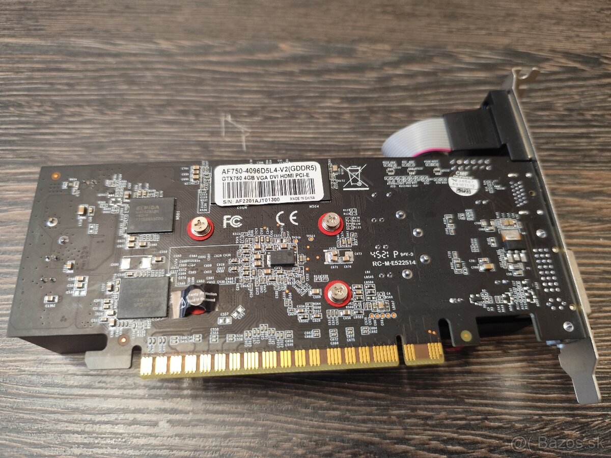 grafická karta Afox GeForce series GTX750 RAM 4 Gb/GDDR5 - 6