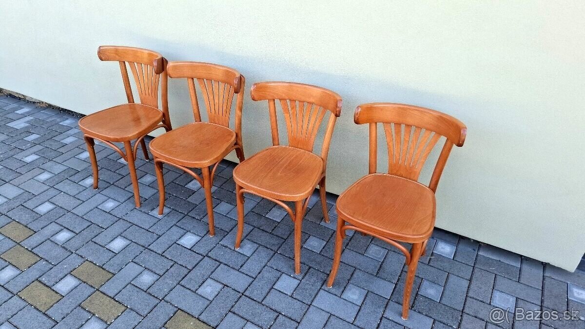 Celodřevěné židle TON 4ks - 6