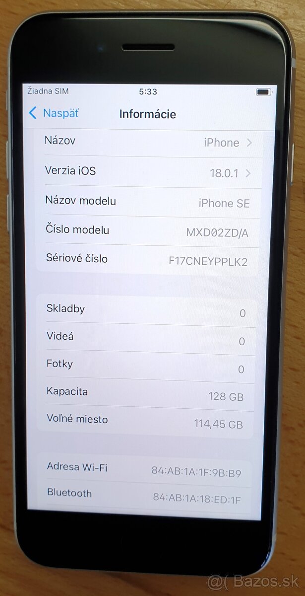 Krásny Iphone SE 128GB batéria 88 percent - 6