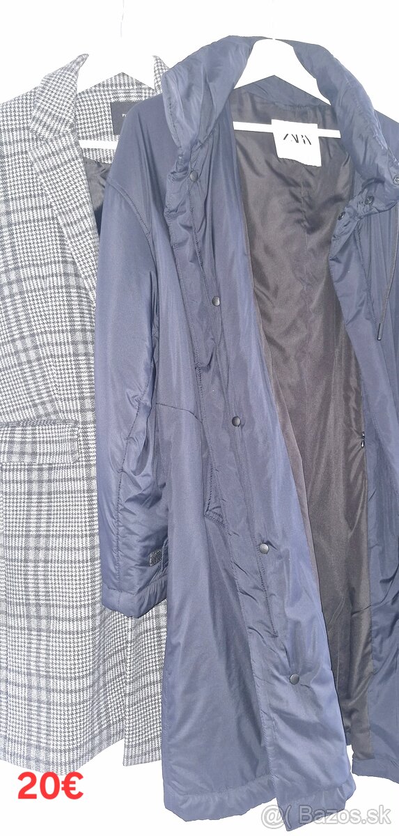 Pánske bundy, kabáty, riflové bundy..veľkosť S. Zara, HM.. - 6