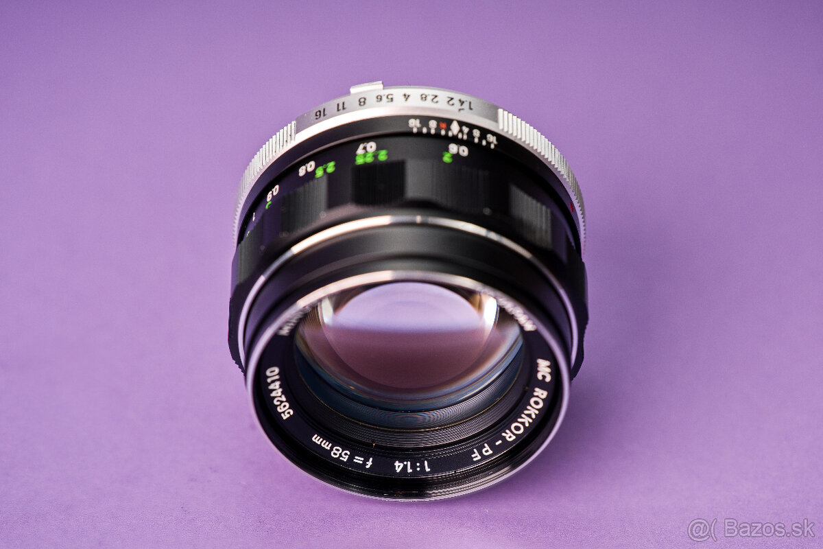 Minolta MC Rokkor-PF 58mm f/1.4 - 6