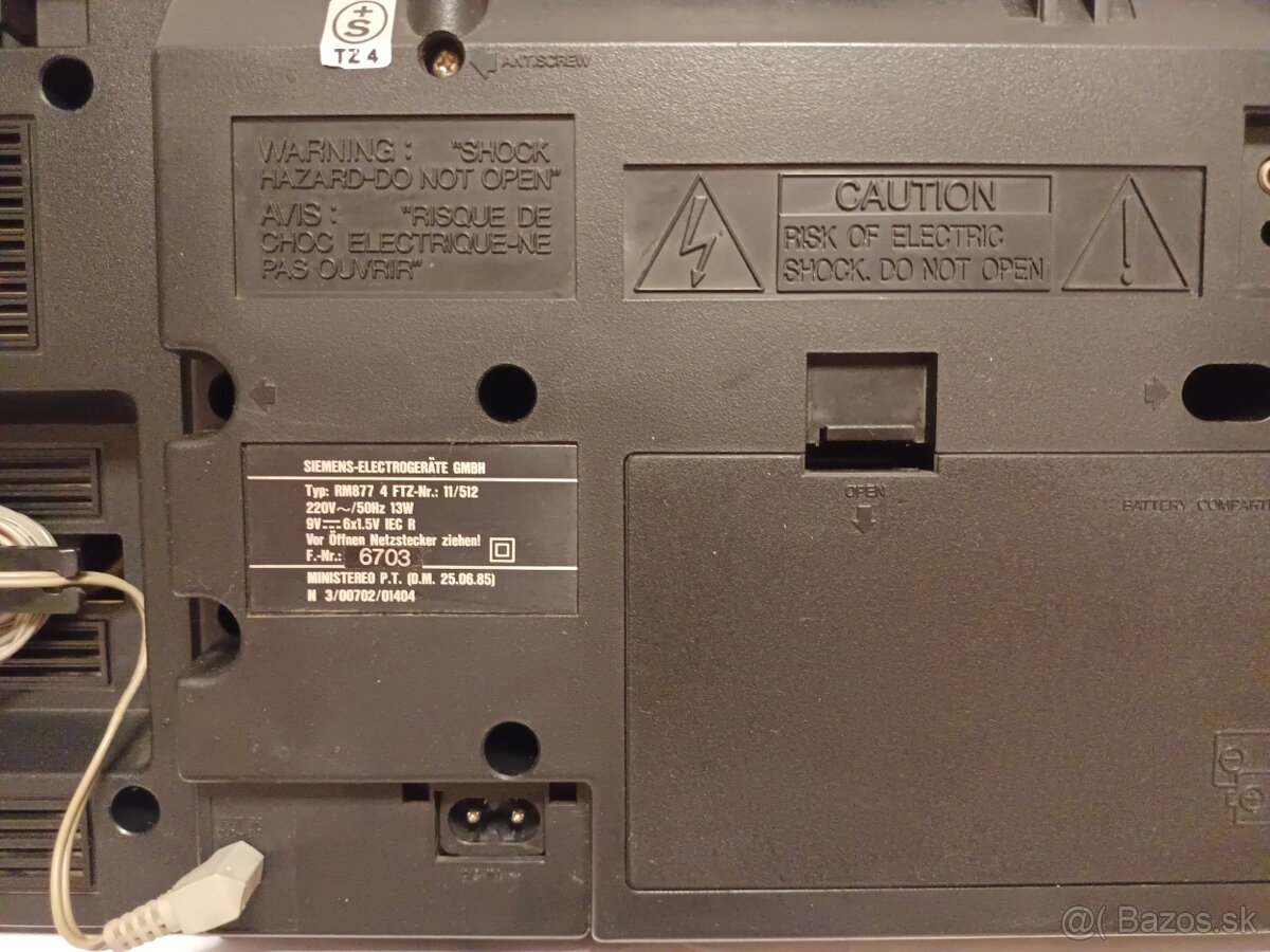 Siemens Club 877, radiomagnetofon retro kazeťák - 6