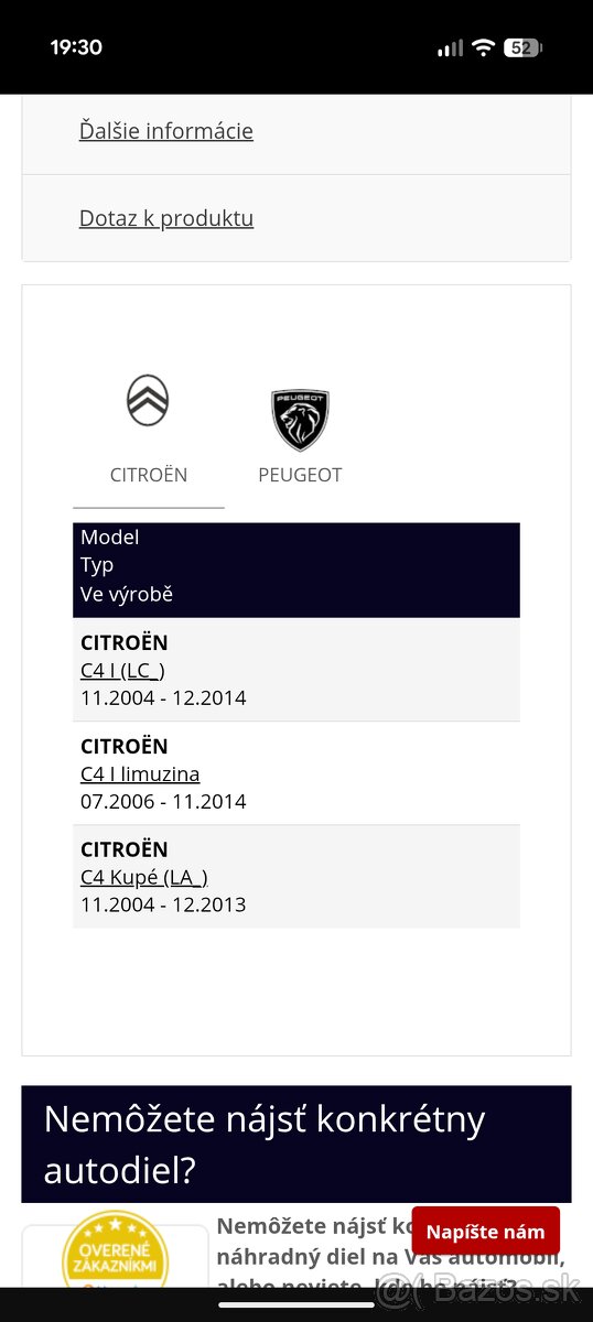 Predne tlmiče Citroen C4 Peugeot 307 - 6