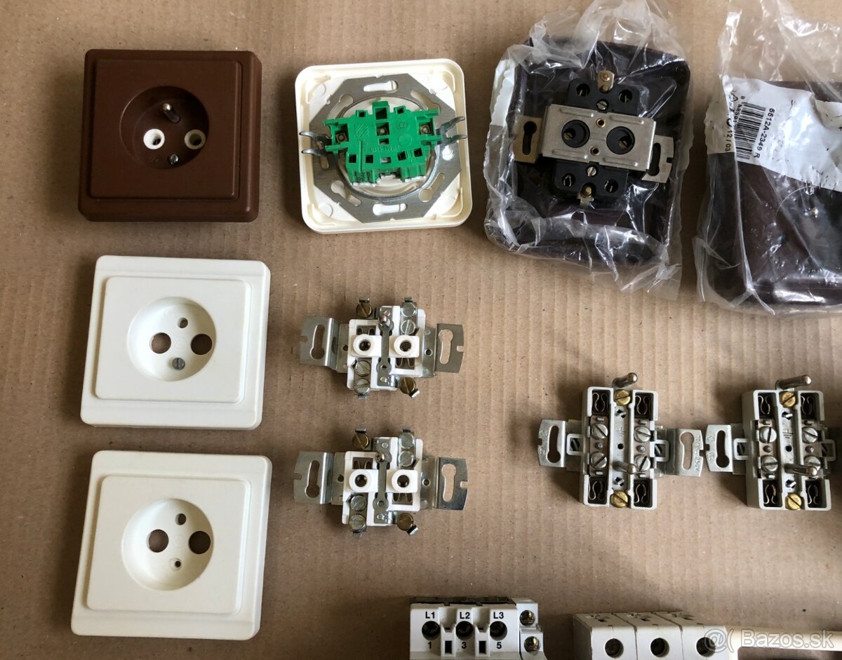 Elektroinštalacný materiál - Nepouzity - 6