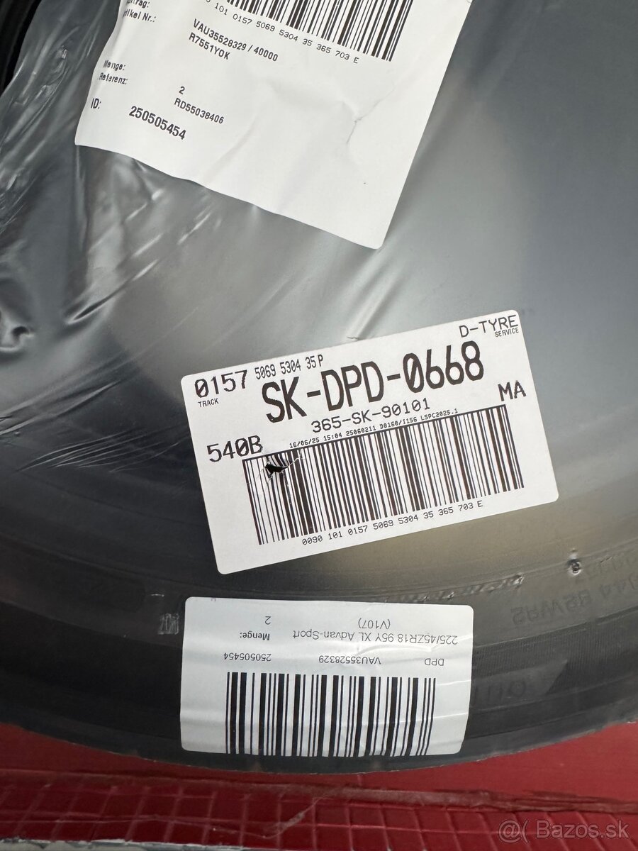 Dve nové letné gumy YOKOHAMA 225/45ZR18 95Y - 6