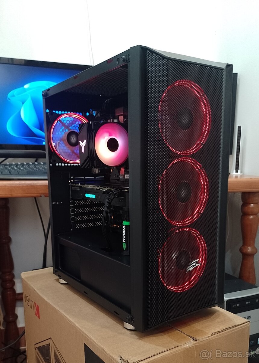 Herný PC – RTX 2070/8GB OC+ Ryzen 5+WIN 11 Pro + ARGB FAN - 6