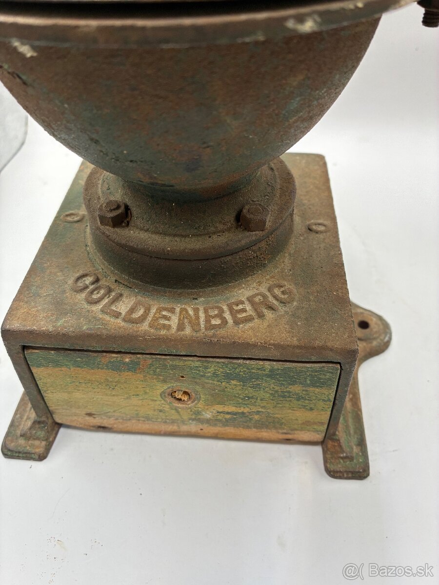 Starožitný veľký mlynček Goldenberg - 6