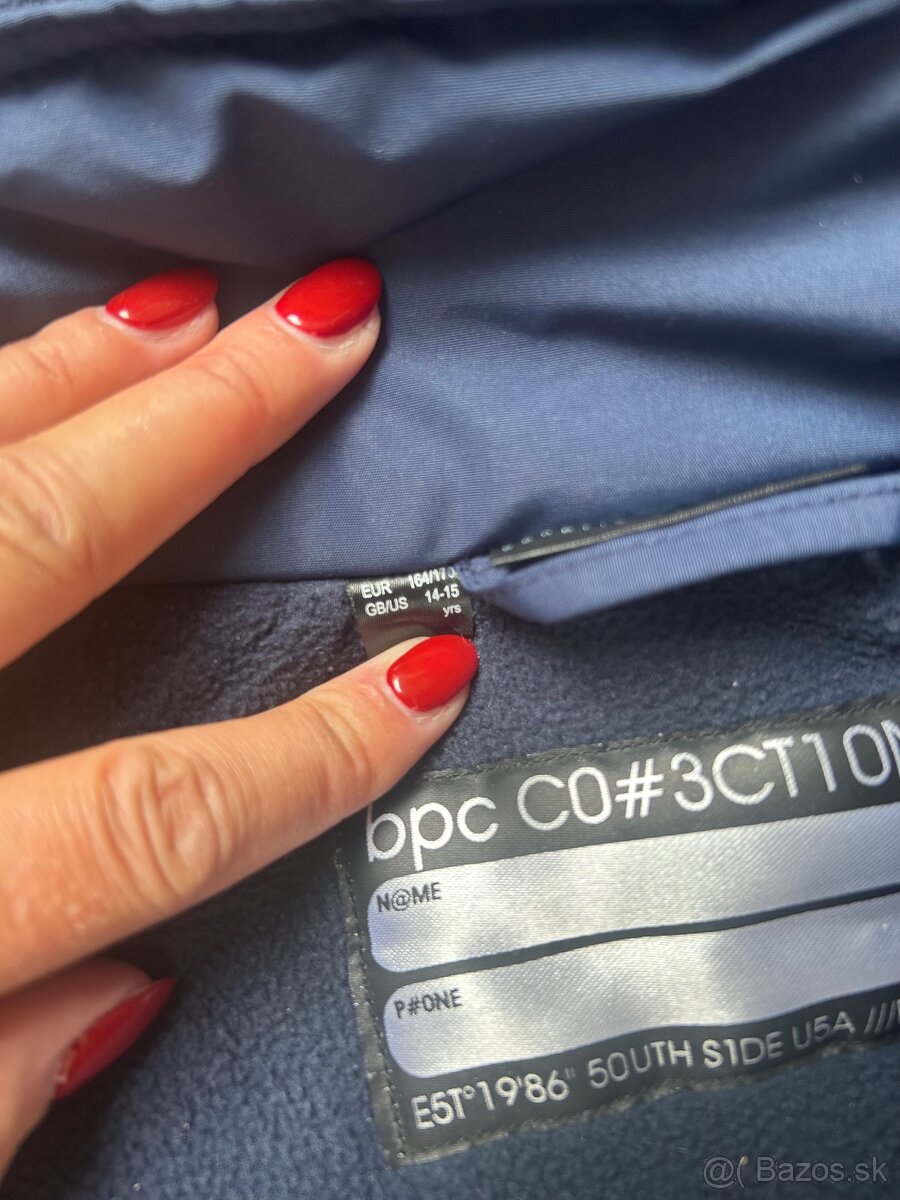 Modra zimná bunda Parka 164/170 - 6