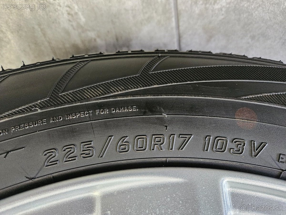 ‼️Alu disky SUBARU 17"+❄️zimné pneu 225/60 R17 + TPMS - 6