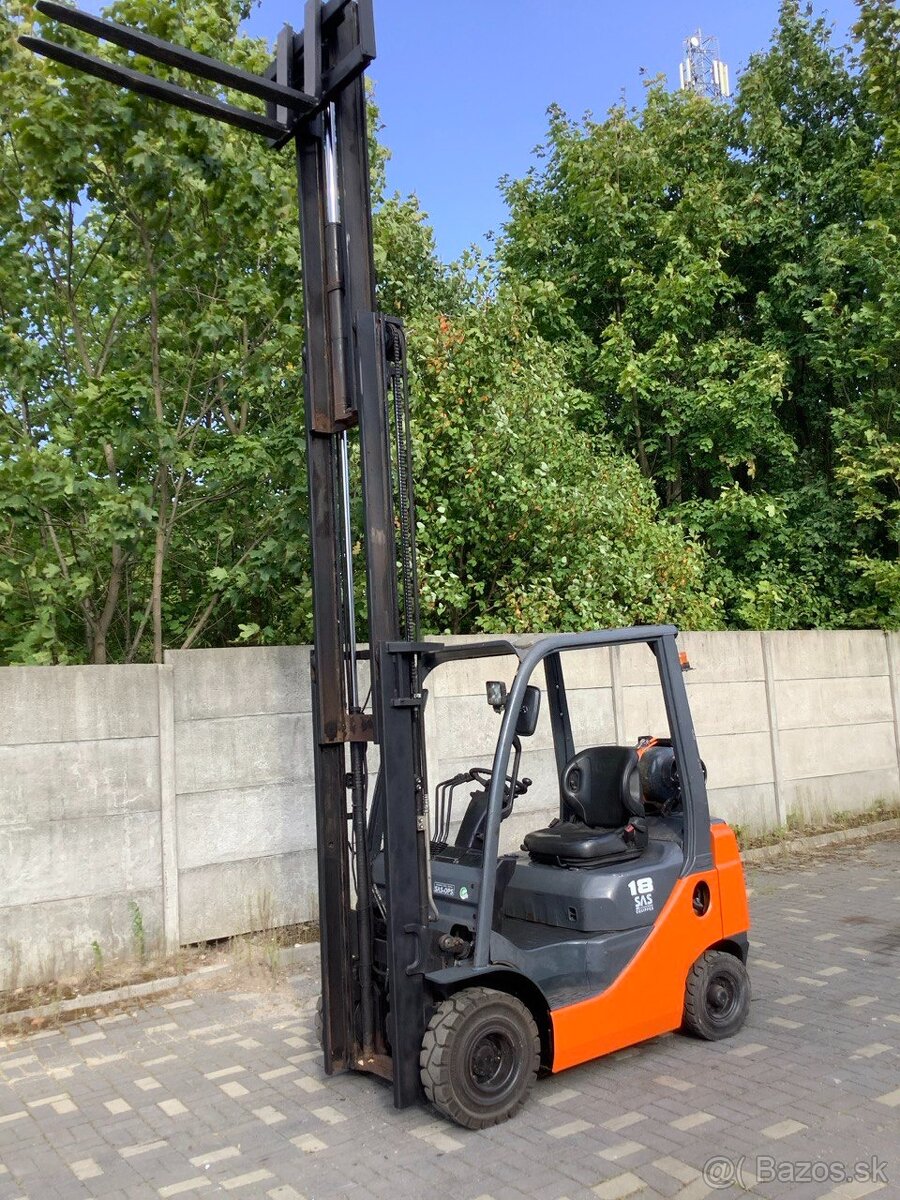 Toyota 8FG18 BENZÍN / LPG, Triplex 4,5 m, Váhy - 6