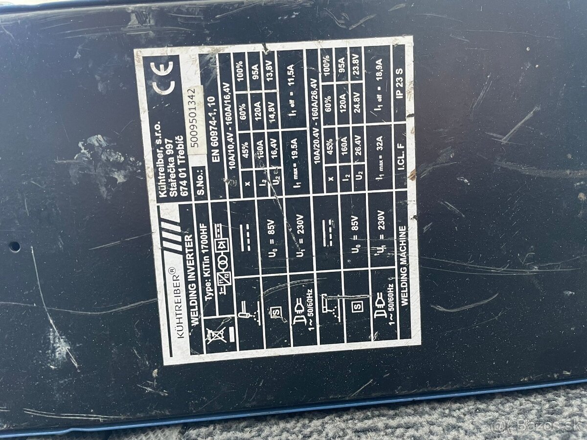 Zváračka KITin 1700 HF set s 4m horákom - 6