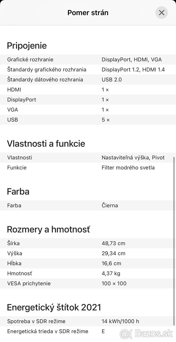 21.5” full HD monitor - 6