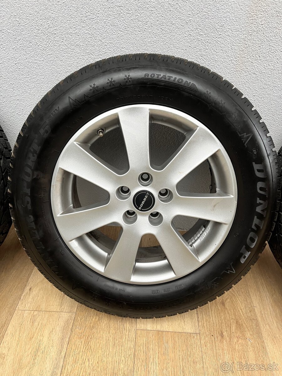 Hliníkové disky R17 5x108 zimné gumy - 6