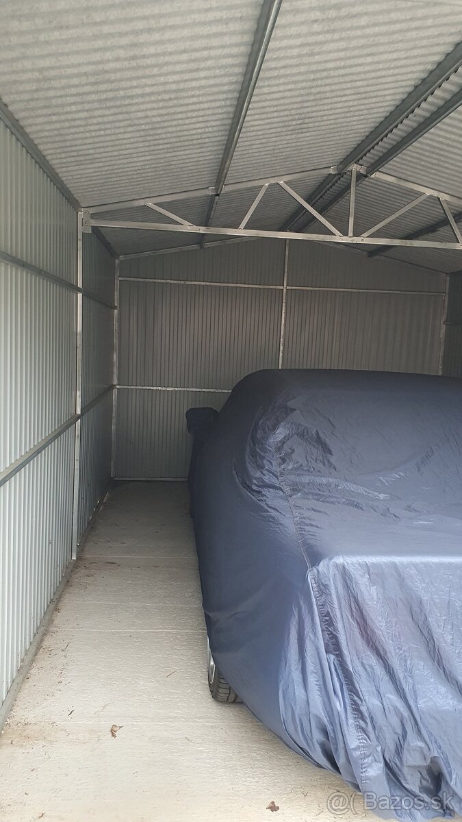 Plechová garáž 5,5x3,5 - 6