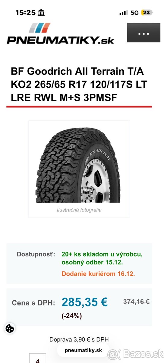 Pneumatiky All teren goodrich - 6