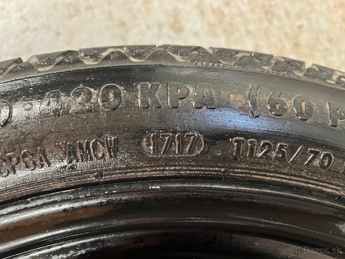 Predám tenké dojazdové na Volkswagen Audi Seat alebo Škoda - 6