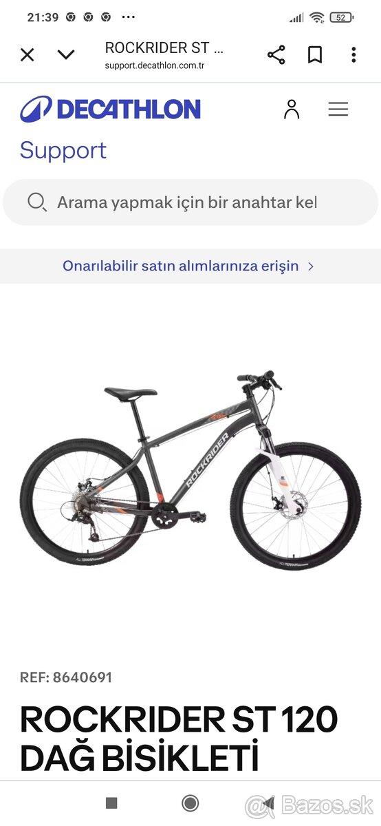 Predám zachovalý bicykel rockrider ST 120 --27,5" kolesa. P - 6