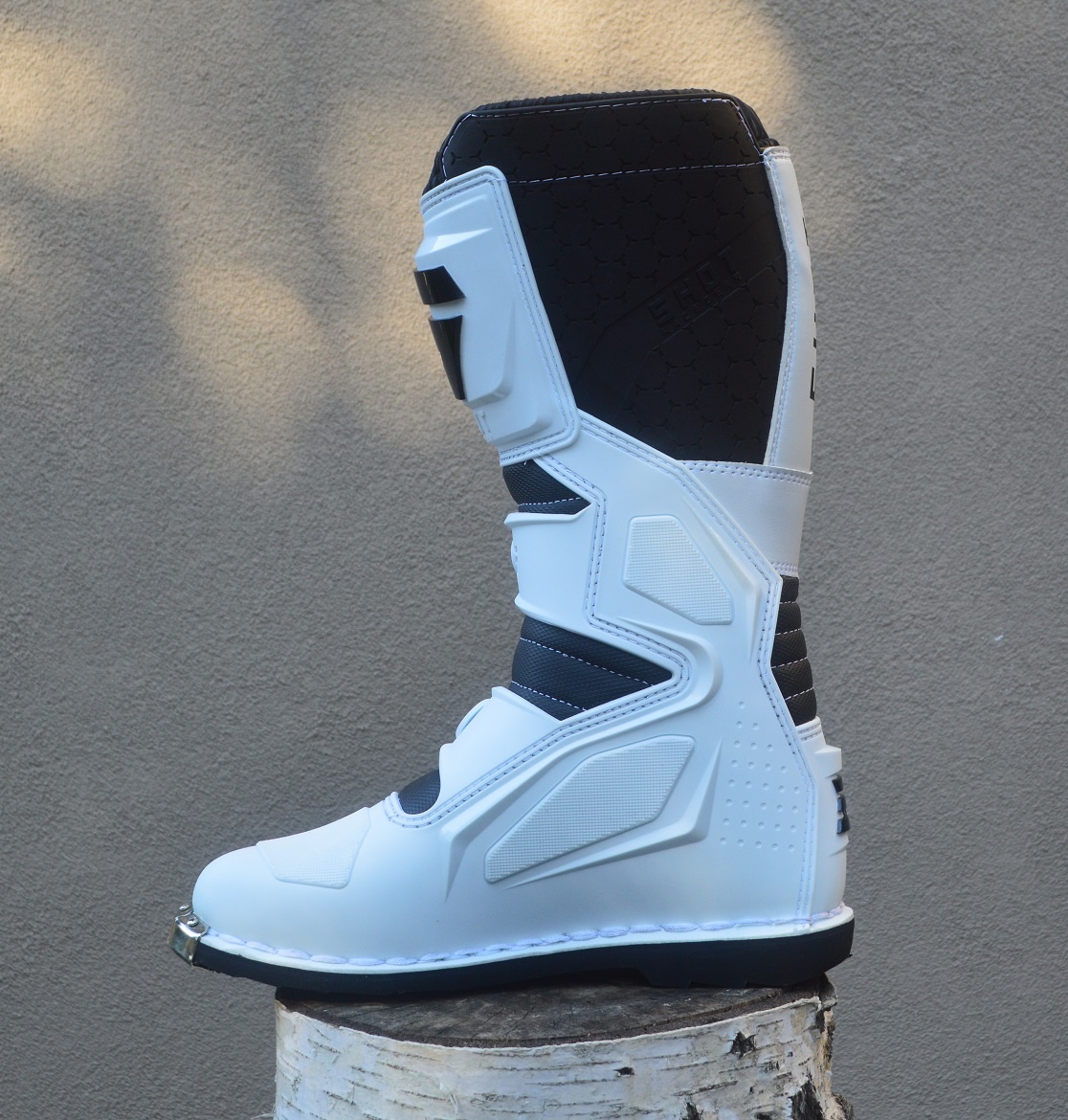 Biele čižmy topánky SHOT - 6