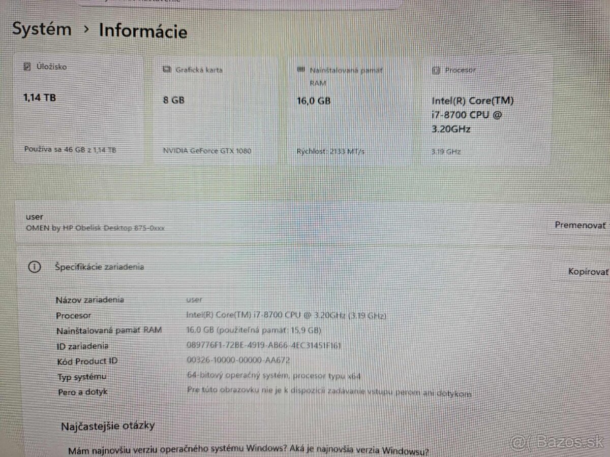 Herný PC OMEN by HP Obelisk Desktop 875-0005nc - 6