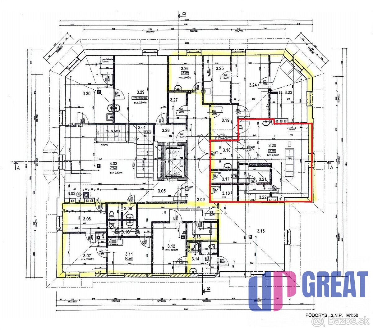PRENÁJOM ambulancia/služby 44,10 m2, Piešťany, Winterova ul. - 6