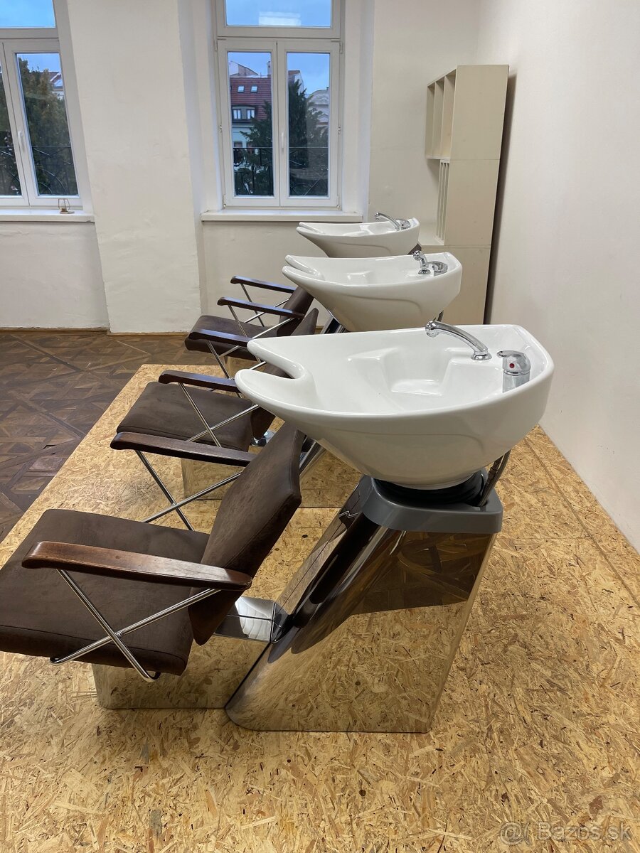 Kadernícke umývadlo – pohodlné sedáky, hlboká misa - 6