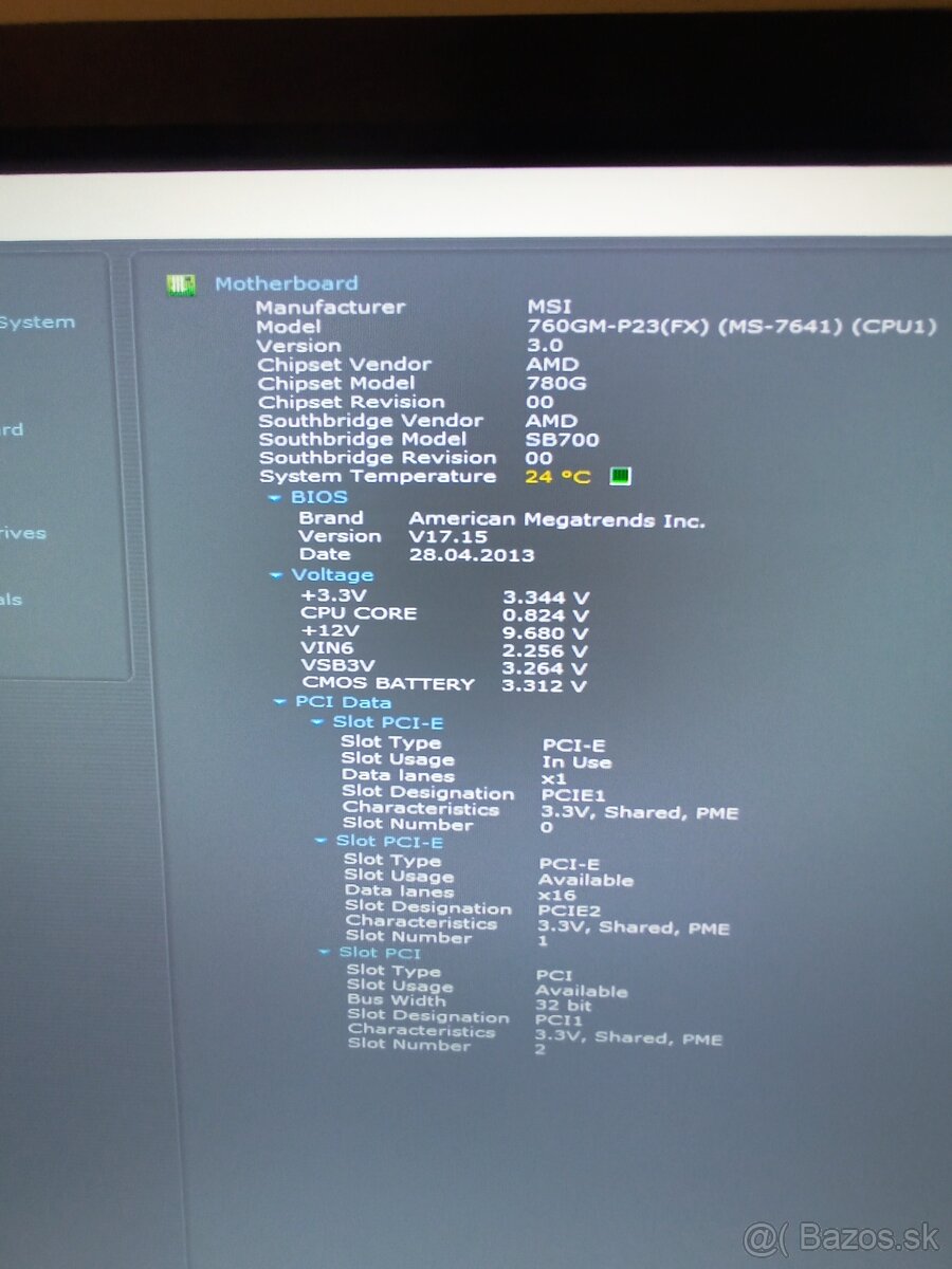 Pc zostava - 22eur - 6