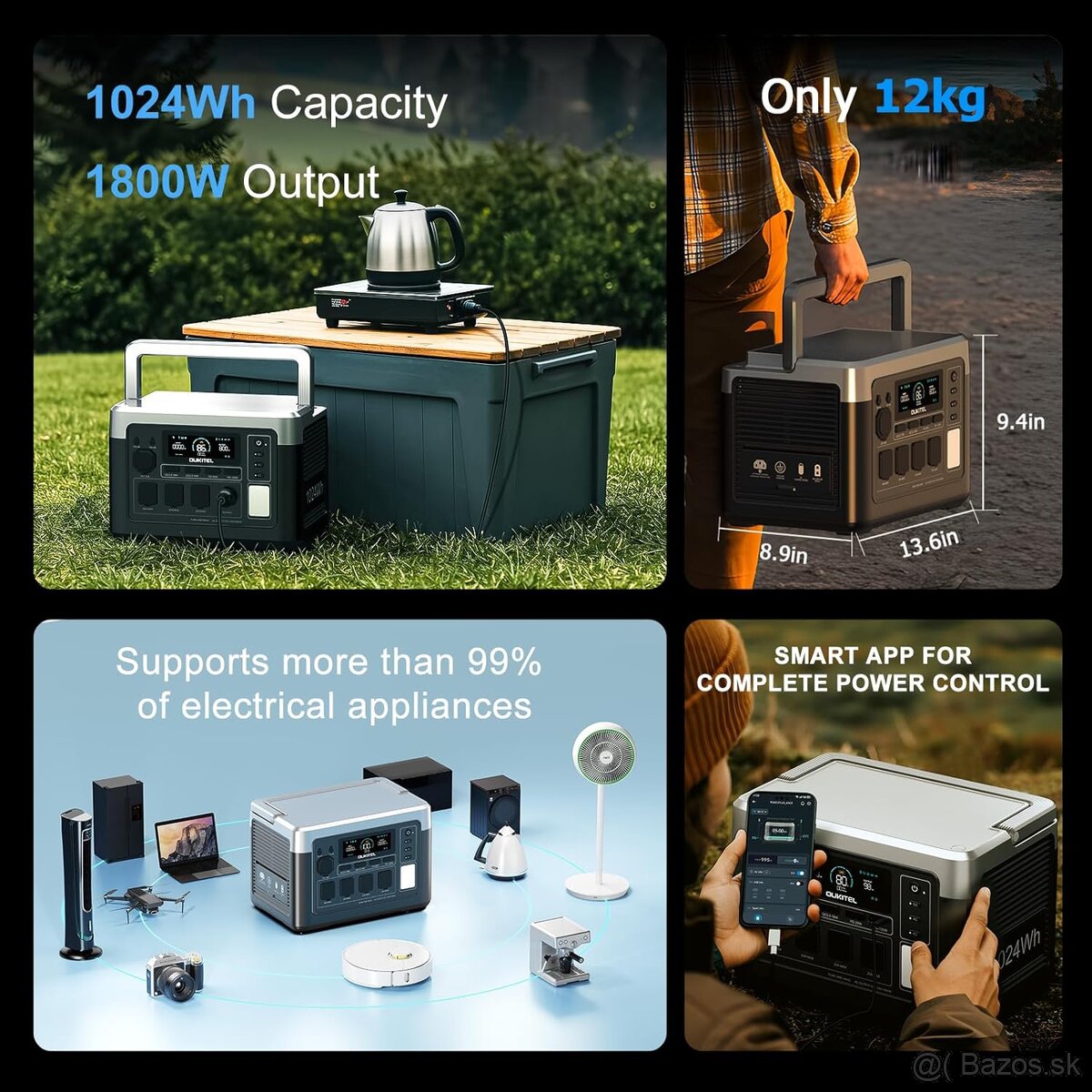 Nabíjacia stanica Oukitel P1000 Plus 1024wh Lifepo4 - 6