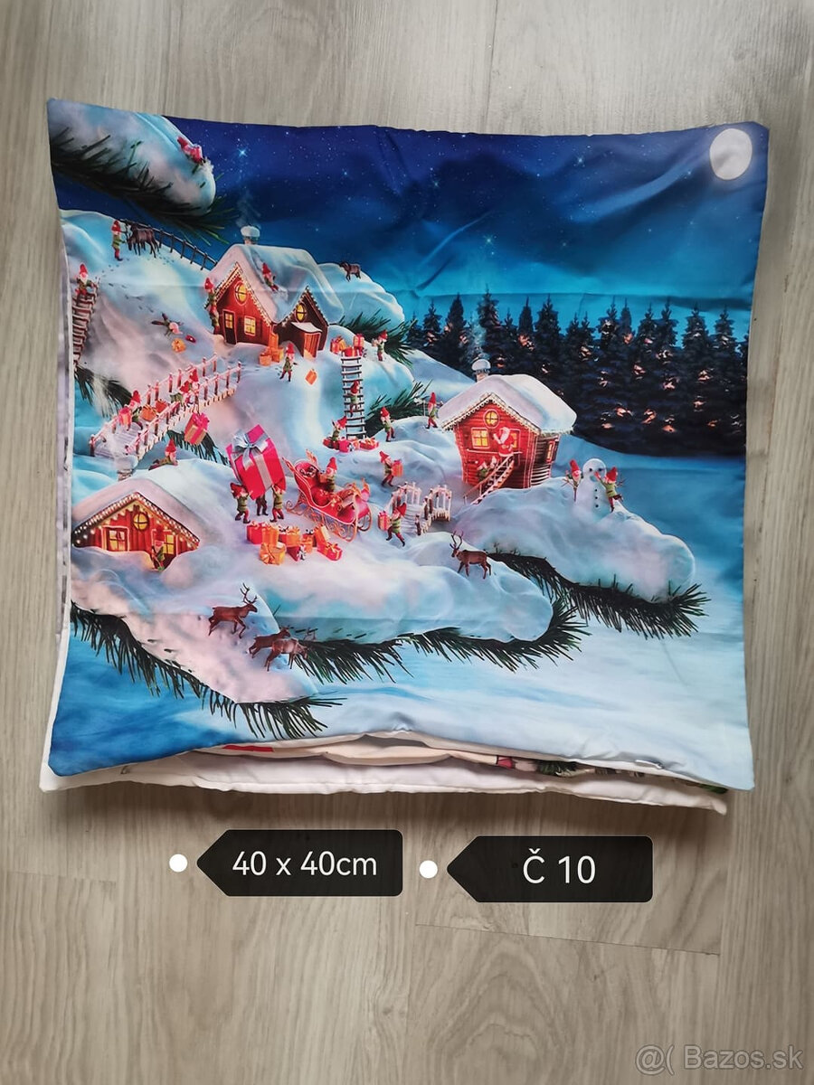 vianočné obliečky 40 x 40cm - 6