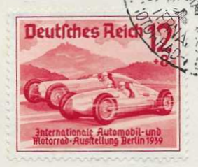 Predám kartu s nalepenými orig..pošt.známkami Deutsche Reich - 6