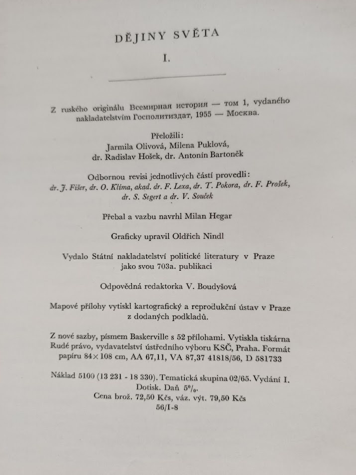 Dějiny světa I. - IX. zv. - 6