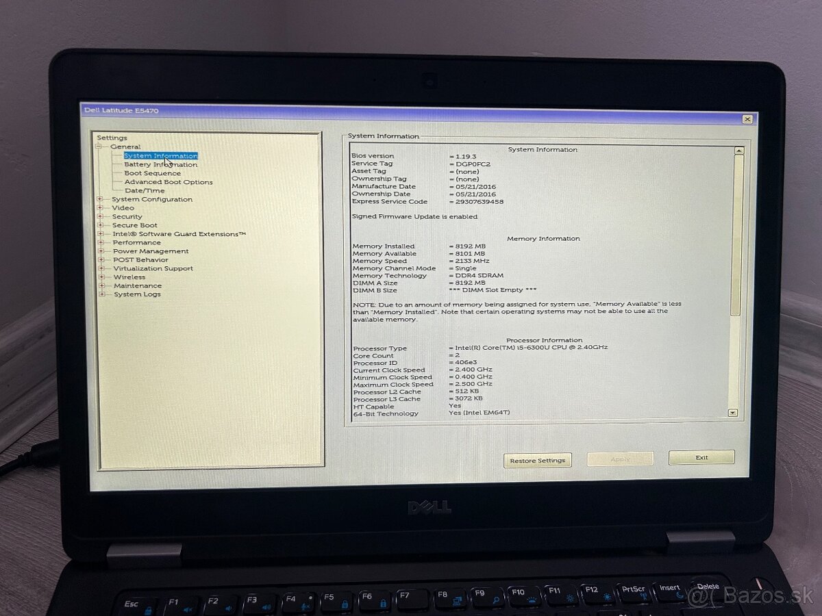Dell Latitude E5470 i5 FHD - 6