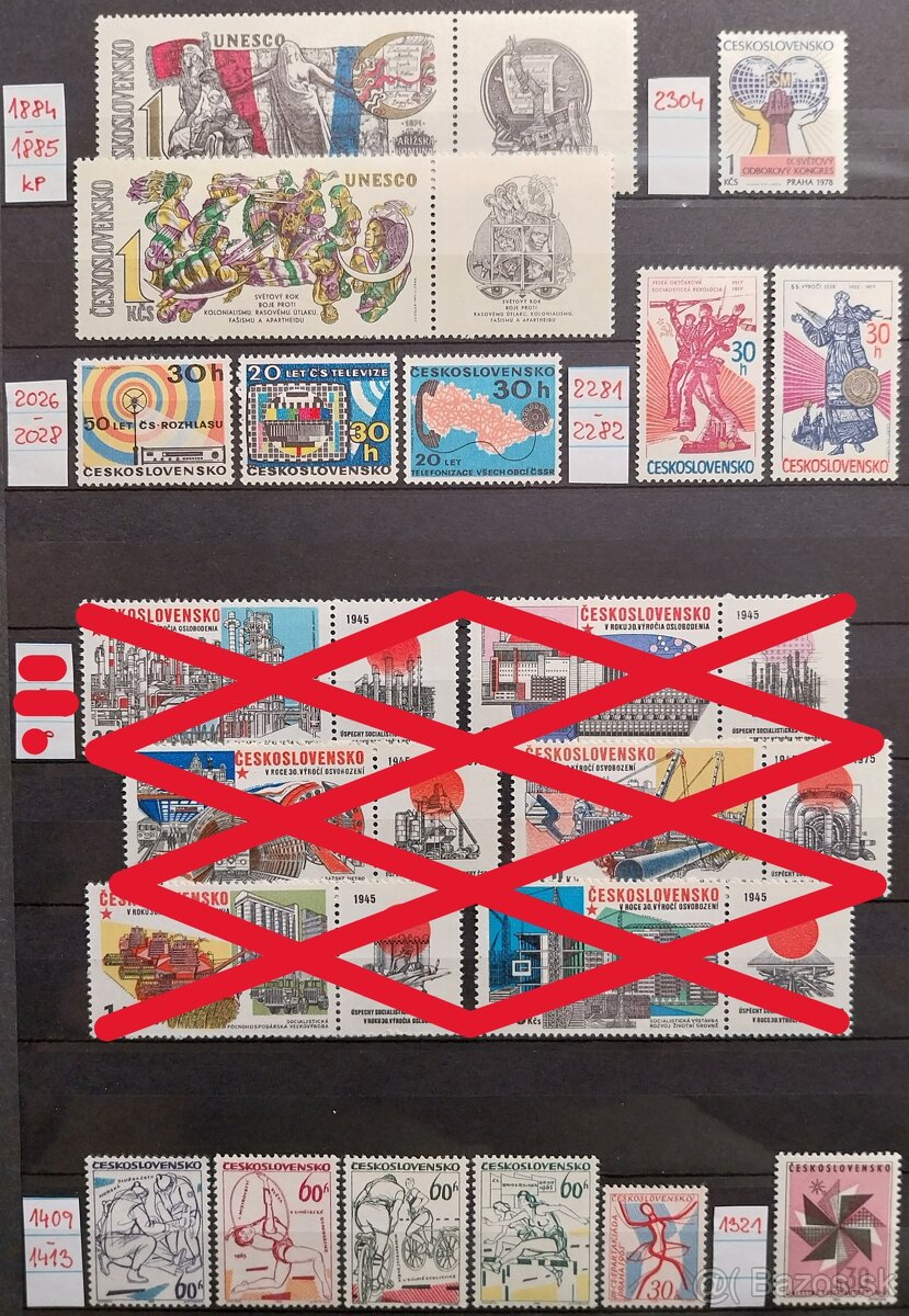 Známky ČESKOSLOVENSKO – 2 - 6