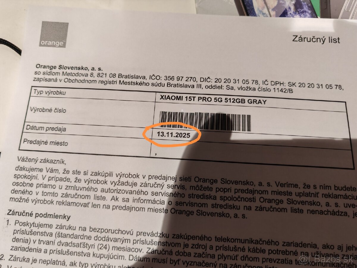 Xiaomi 15T Pro 12 / 512 GB nerozbalený. - 6