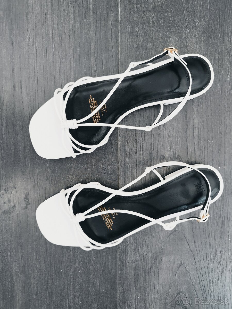 Dámske sandálky 40 biele H&M - 6