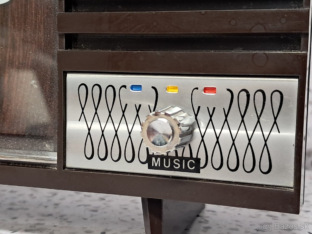 Vzácne Starožitné naťahovanie hodiny s volbami hudby Rhythm - 6