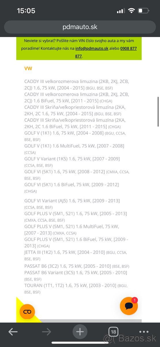 Škrtiaca klapka Continental - 6