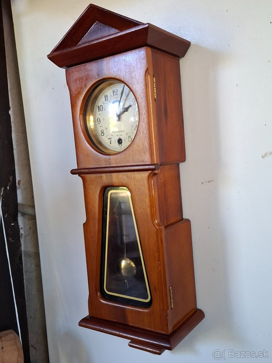 Predám funkčné mechanické nástenné hodiny KKK Westminster ka - 6