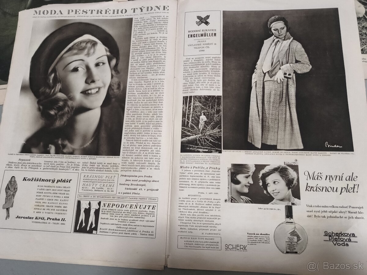 5x časopis Pestrý týden 1930 - 6