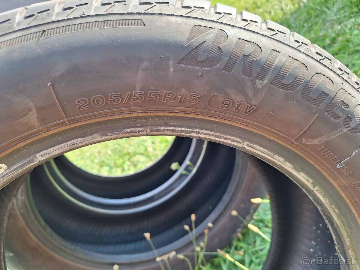 Predám letné pneumatiky Bridgestone Turanza 205/55 R16, dezé - 6