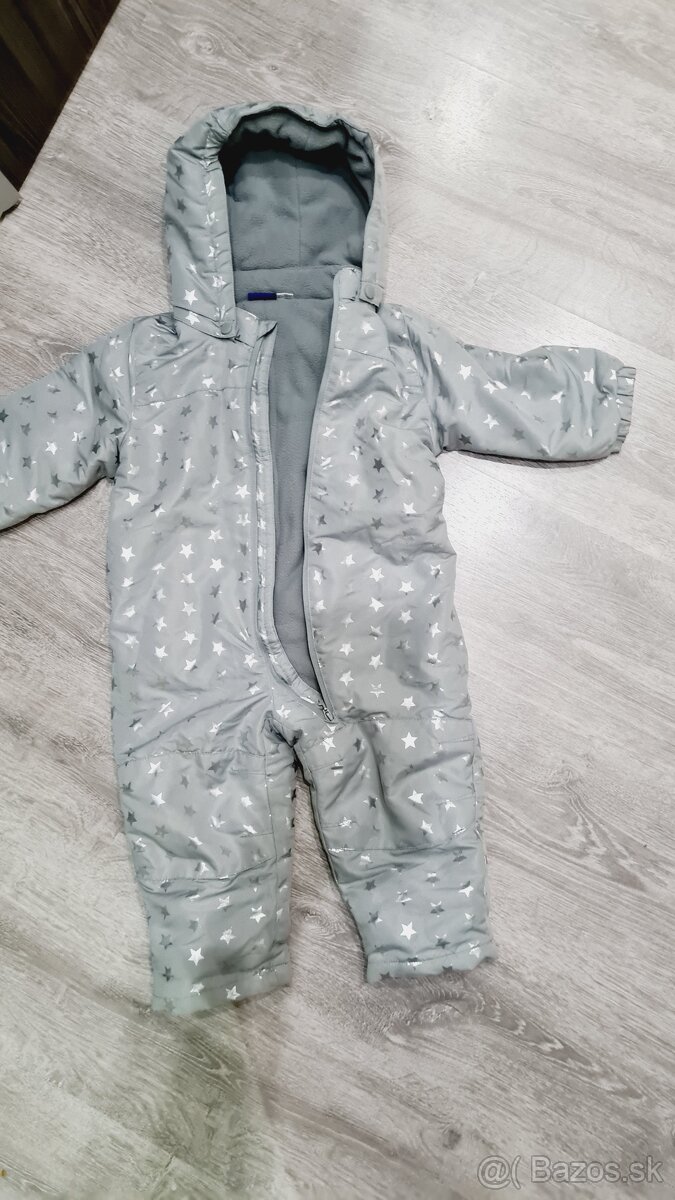 Predám zimný lupilu overal / kombinéza 86/92 ako nový - 6