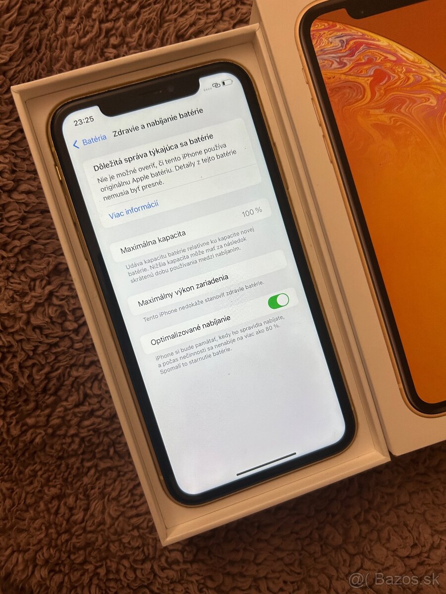 iPhone XR 128GB yellow - 100% batéria - 6